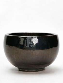 Metal Glaze  Bowl silver-blue