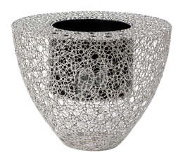 Wire Planter Round Chrome