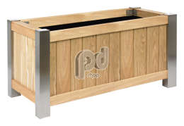 Robinia Exclusive Wooden Planter | Rectangular