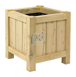 Robinia Wooden Planter | Square